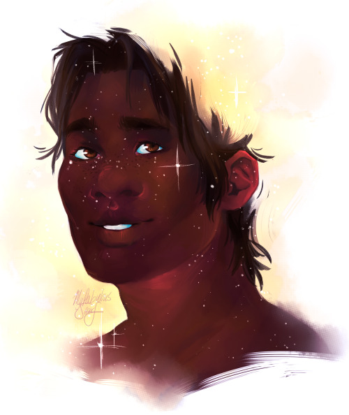 mypabulousscarf: part 3 of the glowy star portraits!! my boi hUNK&lt;3