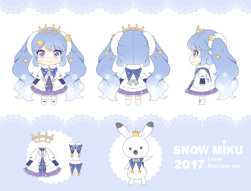 My design for the Snow Miku 2017 contest o((*^▽^*))o