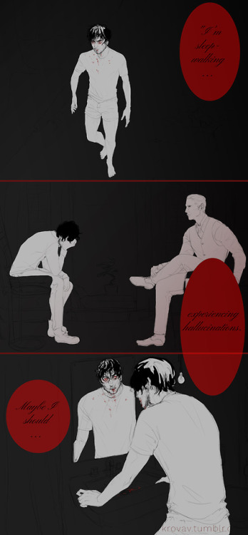 Porn Pics Kinktober Day 8: VampireAU where Hannibal