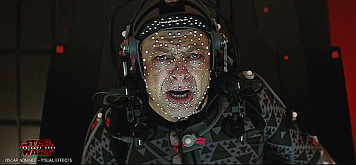 wilhuffs:Andy Serkis as Supreme Leader Snoke, Without special effects