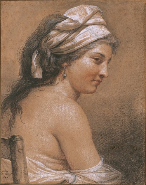 spoutziki-art:Adélaïde Labille-Guiard, Portrait of Marie-Gabrielle Capet, 1785