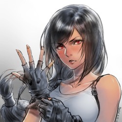 fenbeiiiii:  Sketch~ before XIII came out,Tifa