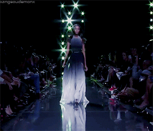 xangeoudemonx:Leila Nda at Elie Saab Spring 2015.