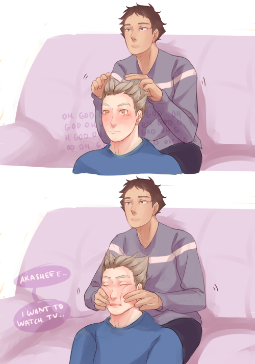 rinablet:  The wonderful @dalmatynka​ made a future AU where Akaashi adopted his nephew and met Bokuto again after years of not seeing eachother 