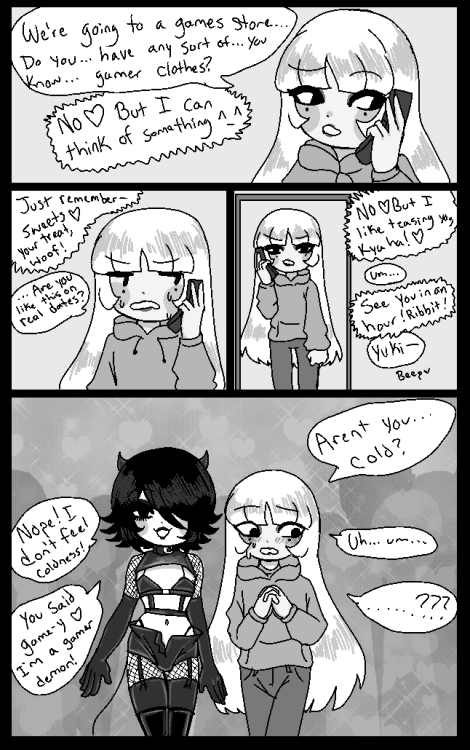 OC comic - ‘A Date’ ; Also this is on my neocities!!! ‘w’9OCS: Yukio, Eiichi