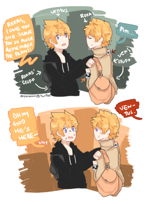 shomunn:  roxas has thus decided to never switch places with ven againhe could deal with his own bloodhound of a fucking demonspawn boyfriend