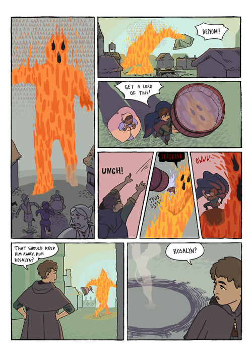 ivdp: Created this queer little comic after two weeks of learning Color as Storytelling! The superhe