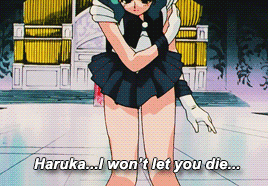 clairevnderwoods: michiru + protecting/saving haruka (requested by oathkeeper-of-tarth)