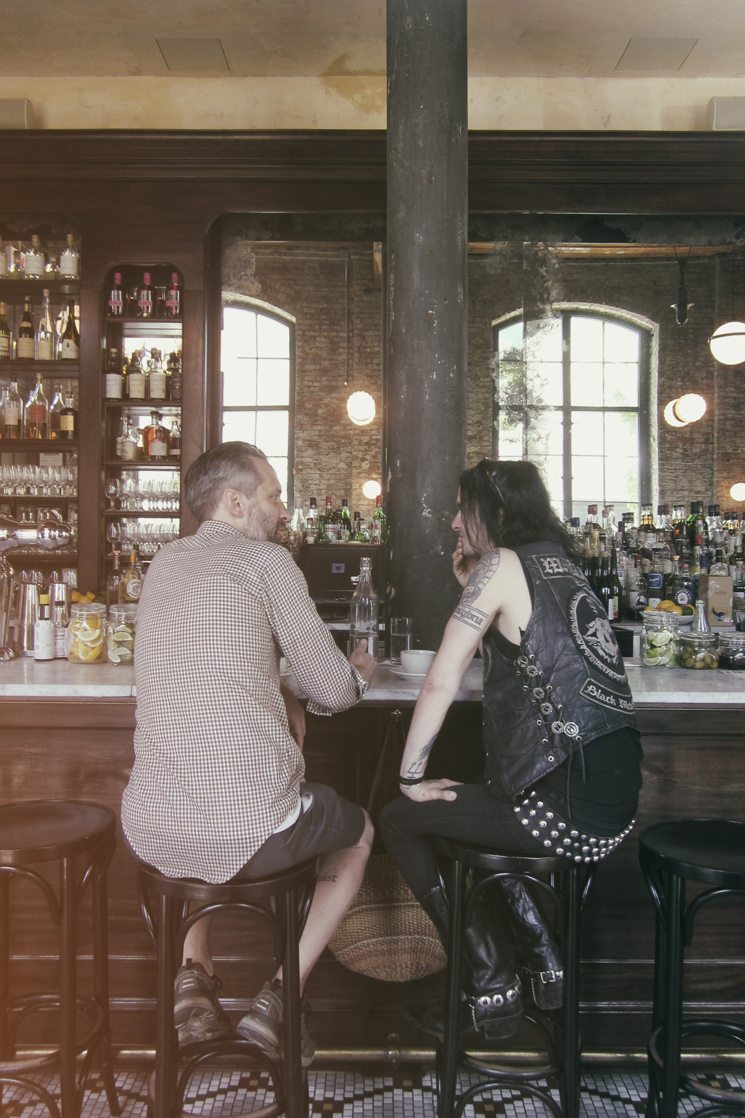 WYTHE HOTEL | BROOKLYN, NY | June 16, 2014
Note: Something wicked is in the air as Erik (Watain) & I meet around their only U.S. performance this year.
Credit: Photograph by Jennifer Martin