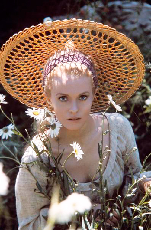 Jean Seberg photographed by Bob Willoughby on the set of 