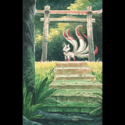 Kitsune - the tiny gate guardian.