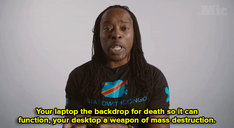 micdotcom:  “This is the deadliest conflict in the world and we are basically fueling this war by being consumers.”