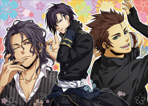 kumoriyami-xiuzhen:Hakuoki Ginsei no Shou images from 薄桜鬼 真改 月影ノ抄/銀星ノ抄 公式ビジュアルファンブック 月下星覧