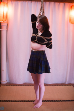 prometheev:  Tying me up a schoolgirl! Model: