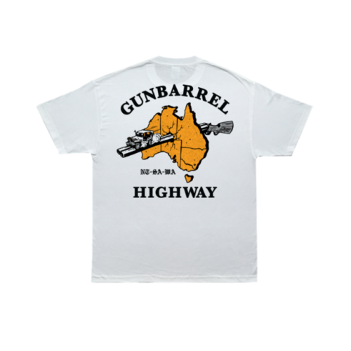 All leftover shirts from the Gunbarrel Highway exhibition are now available online. www.come-sundown