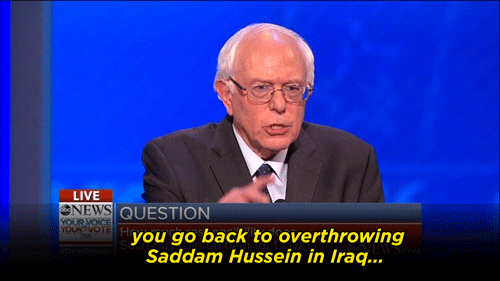 yahoonews:  Bernie Sanders on US interventions abroad  