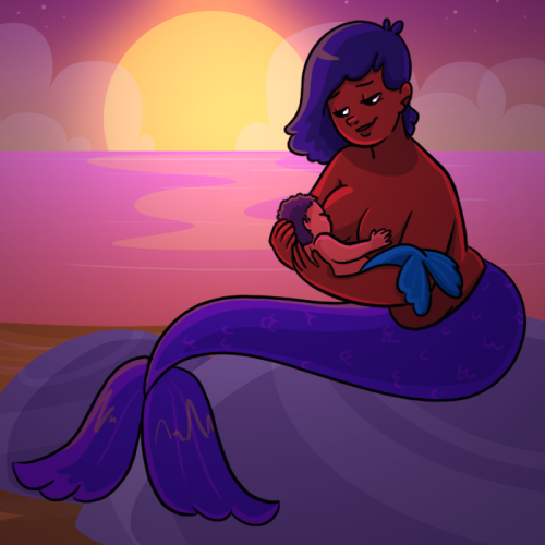 MerMay #3 & #4 (Yes, the tiny mer-baby counts… I will fight you!)This one goes out to all