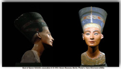 myhistoryblog:  Bust of Queen Nefertiti,