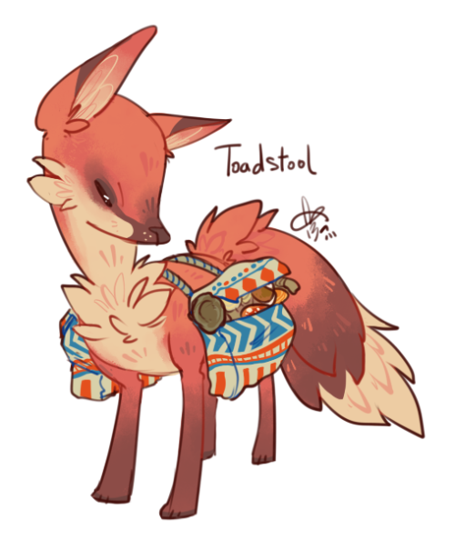 doodleloser: My forest farming foxes. I think I want to draw more of these. They were inspired by th