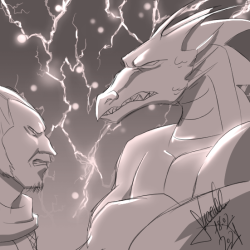 Request: Drako (additionally UeSama)They’re still fighting&hellip; XDfor @bahamut-255_______________