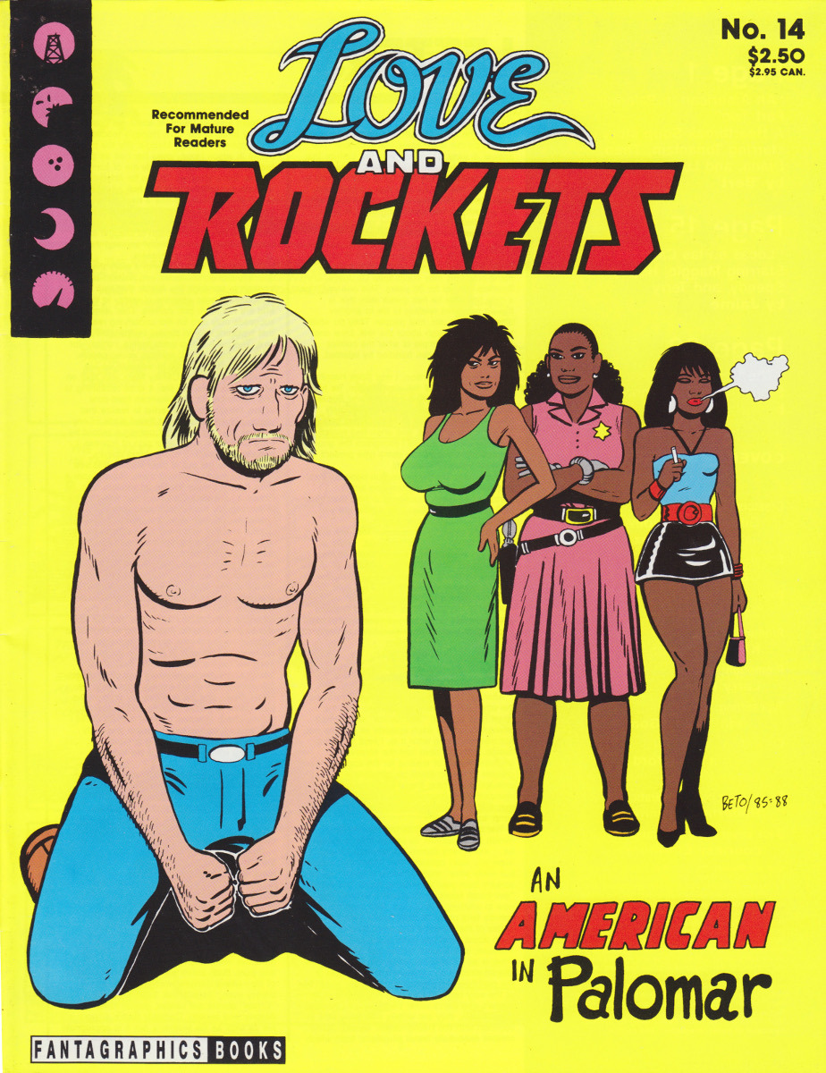 Love and Rockets No. 14 (Fantagraphics, 1985). Cover art by Gilbert Hernandez.From