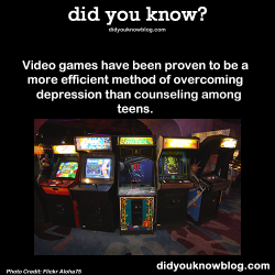 seabasstian:  did-you-kno:  Video games have been proven to be a more efficient method of overcoming depression than counseling among teens. Source  Don’t fuckin dog video games, I’ve seen them save lives