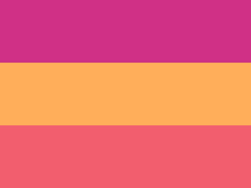 disasterbisexual:femme &amp; butch pansexual flags (requested by anon!) 