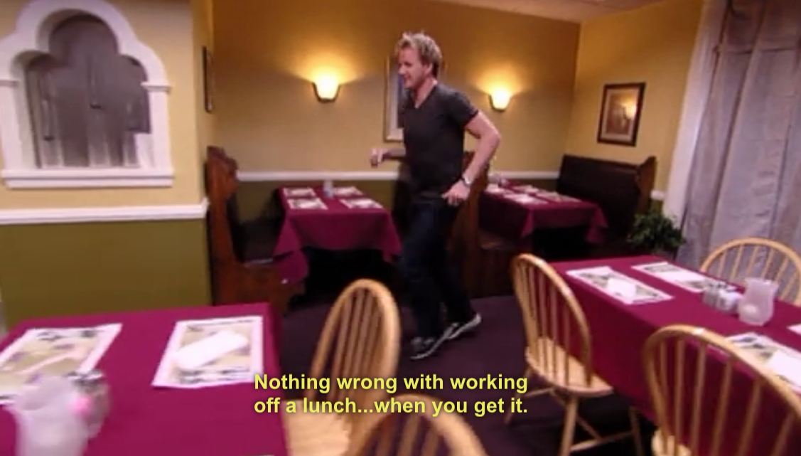 runs-on-ramen:  My favorite Gordon Ramsay moment is when his food was too slow so