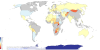 Countries by Lowest Point of Altitude on Land
yaph: This choropleth map shows 80 countries and Antarctica colored by their lowest point of altitude on land, blues indicate a low point below see level and reds a low point above see level.
The map...