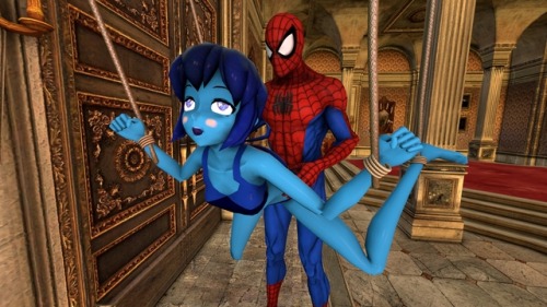 Spider-Man taking care of Lapis LazuliRequested