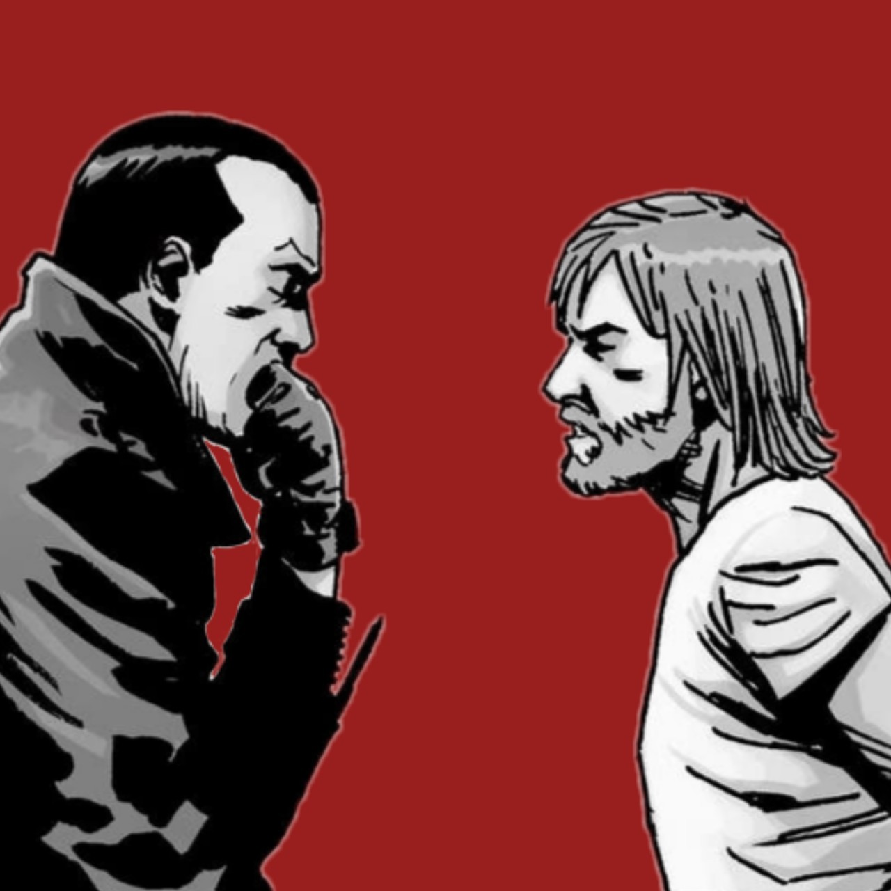 twd-comic-icons:  Negan and Rick Icons Requested by Anonymous   Likes/reblogs/credit