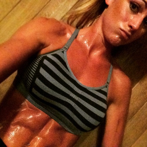 fitgymbabe:  Instagram: kclancey Great Pic! - Check out more of her pics: kclancey on Fit Gym BabeInstagram Caption: I imagine this is what the South feels like😥🔥. Why does this sweaty torture feel so good?? #sauna #sweatyaf #drippingsweat #hotaf