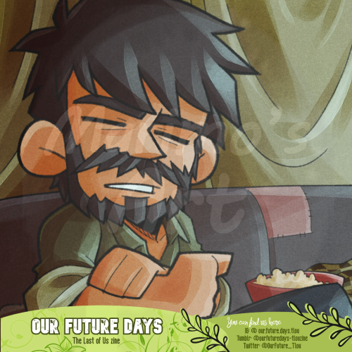 marimo-art:My pieces for the Our Future Days: The Last of Us Zine! I got to design a polaroid as wel