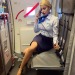 :Like to meet her after the flight sexy Flight Attendant Denise