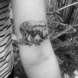 wolfandwren:  Tattoo by our first year apprentice, Adam