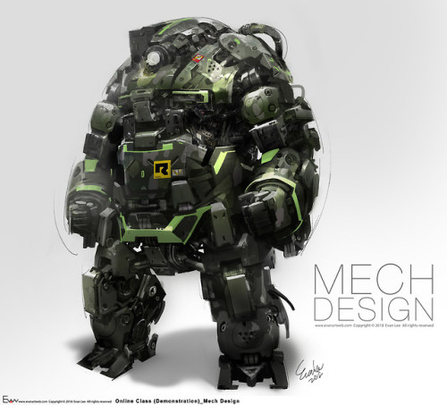 cyberclays: Mech Design (online class demonstration) - by Evan Lee