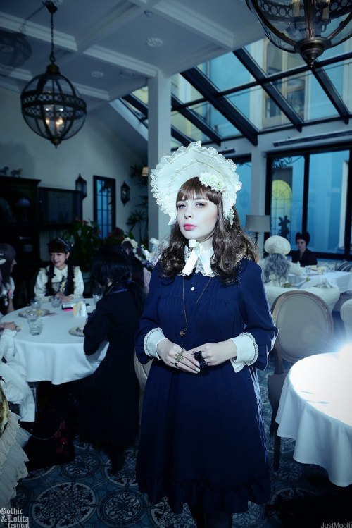 Me at Gothic&amp;Lolita festival 2014 teaparty with Misako Aoki Photo by Just Moolti