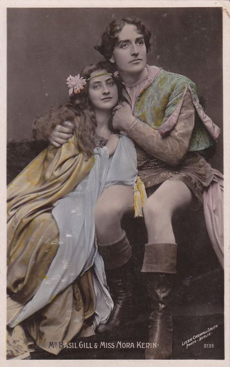 Shakespearean Actors Nora Kerin and Basil Gillas Romeo &amp; Juliet..circa 1908
