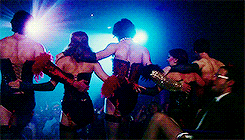 lordharrypotter:  Touch-a toucha touch-a touch me, I wanna be dirty. Thrill me chill me fulfil me. Creature of the night. ♪ 
