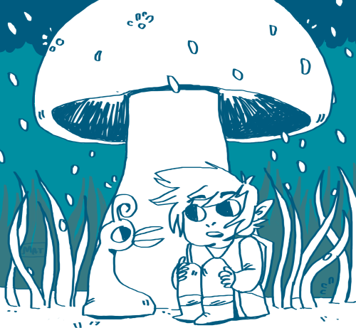 tocabean:sitting in the rain