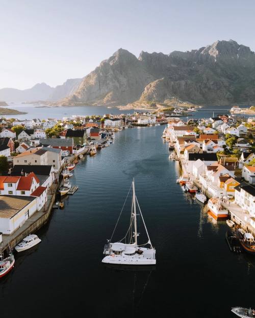  summertime in Henningsvær, Lofoten. Norway. photo by Joonas Linkola