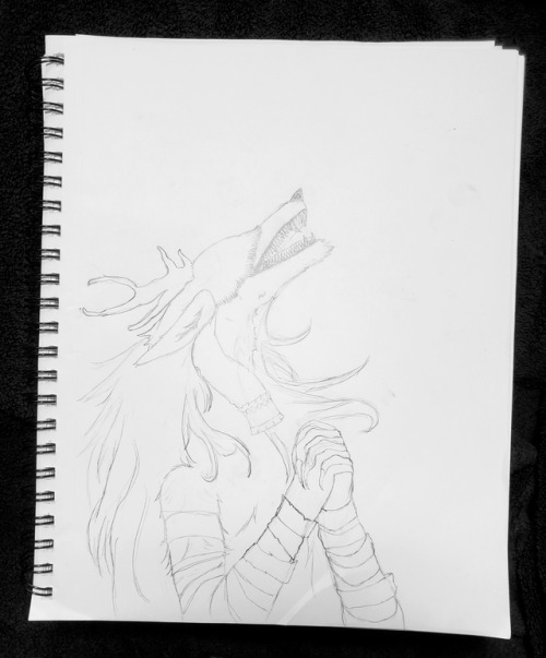Couldn't Sleep So Started Sketching Vicar Amelia From Bloodborne. Probably Will Do More To It Later.