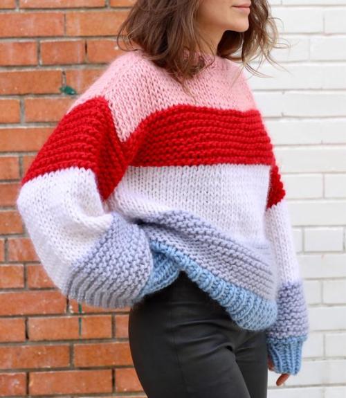 Oversized Chunky Sweater //WoollycloudUS