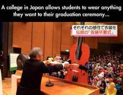 cosplaysleepeatplay:  While American students solemnly plod across a stage, be-cap and gowned, Japanese graduates are not restricted to such uniform, and these folks  have taken full advantage of the freedom; turning their celebration  into, you know,