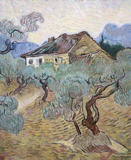 dionyssos: Vincent Van Gogh  ,1889 The white cottage among  olive trees 