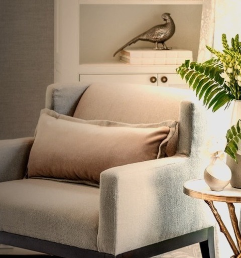 Miami Beach Style BedroomInspiration For A Huge Coastal Master Dark Wood Floor, Brown Floor And Wallpaper
