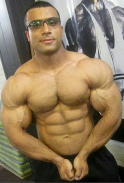 Justmuscle77:  I Love A Hot Nerd Type. Pointing Major North Right Now. Arash Eskandari