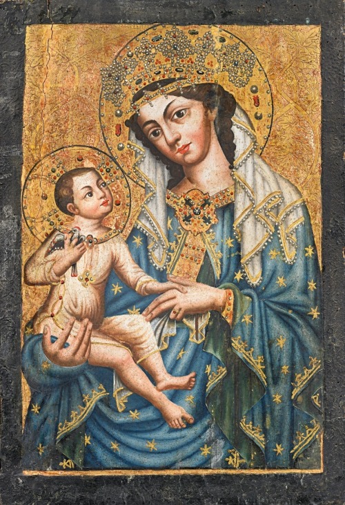 jeannepompadour: Mary and Child, Bohemian painter; 15th century