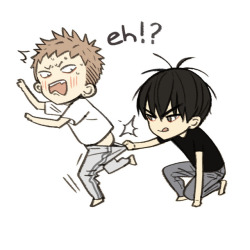 Old Xian: (translation) drew four chibis, update tomorrow.