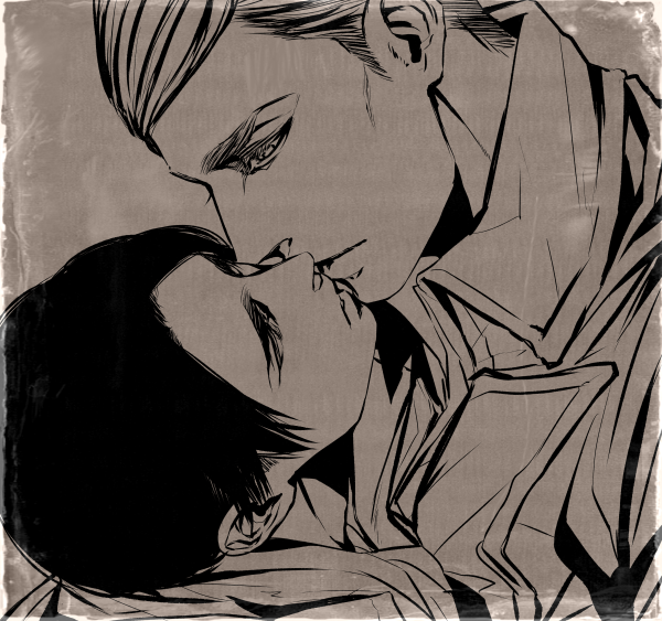 kittymcfluffy:  Art by : カニムラ   進撃ログ④  Please do not remove the